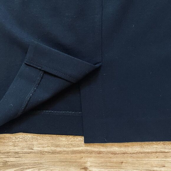 J. JILL XL Black Ponte Pencil Skirt A-Line Knee Length High Waist Stretch Slim - Picture 14 of 15